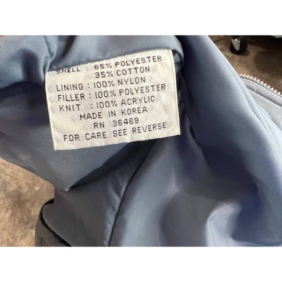 cocoon coat quilted hood 1980s gray toggle buttons - Picture 10 of 13